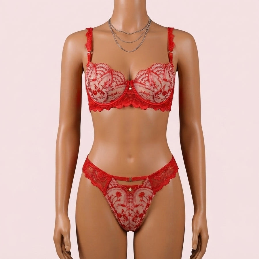 Red Bra Panty Set – Lingerie