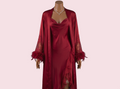 Red Nighty with Robe – Lingerie