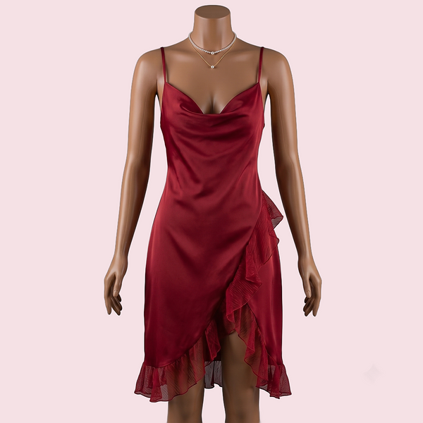 Red Nighty with Robe – Lingerie