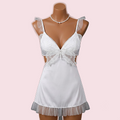 White Nighty with Robe – Lingerie