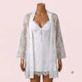 White Nighty with Robe – Lingerie