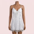 White Nighty with Robe – Lingerie