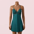 Green Nighty with Robe – Lingerie