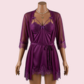 Purple Nighty with Robe – Lingerie