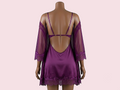 Purple Nighty with Robe – Lingerie