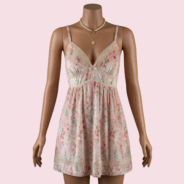 Pink Nighty with Robe – Lingerie