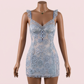 Blue Nighty with Robe – Lingerie