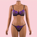 Purple Bra Panty Set – Lingerie
