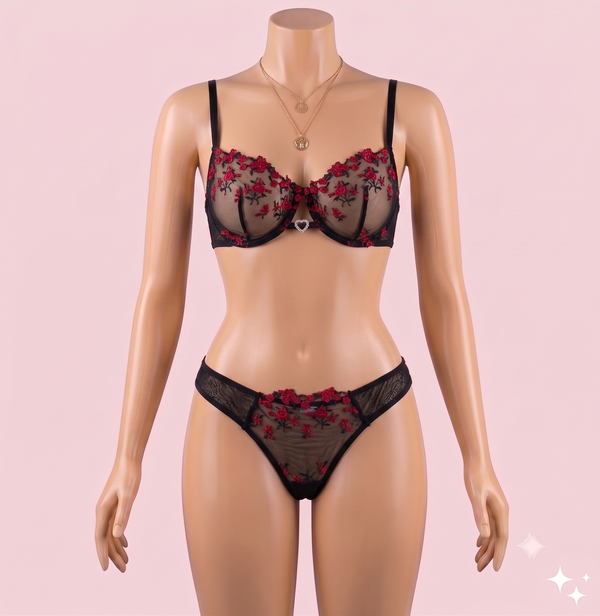 Black Bra Panty Set – Lingerie
