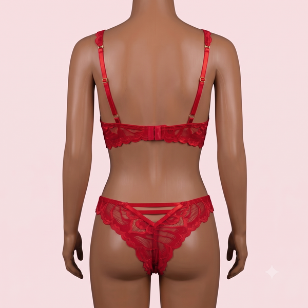 Red Bra Panty Set – Lingerie