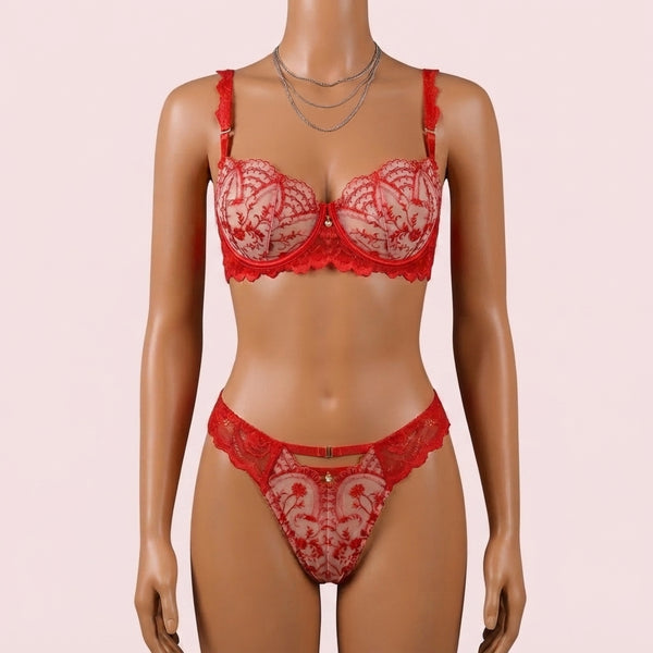 Red Bra Panty Set – Lingerie