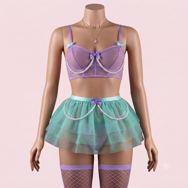 Blue Bra Panty Set – Lingerie