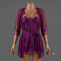 Purple Nighty with Robe – Lingerie