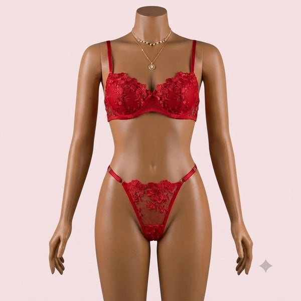 Red Bra Panty Set – Lingerie